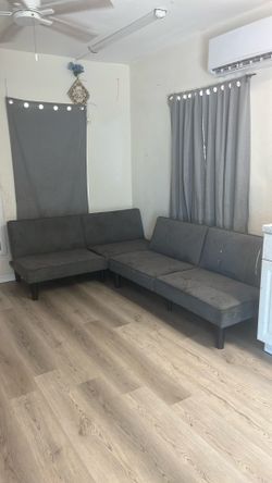 Gray Sectional Couch Set