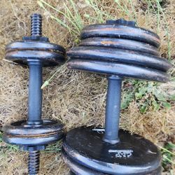 Dumbell Handles And Weights