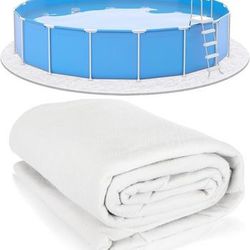 Precut 15-Foot Round White Pool Liner Pad for 15' Above Ground Swimming Pools ⭐NEW IN BOX⭐ CYISell