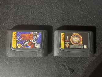 Sega 32x Cartridge NBA JAM T.E & Cosmic Carnage