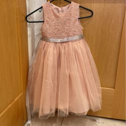 Pink Dress Little Girls Size 6