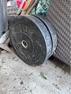 Squat bar and weights