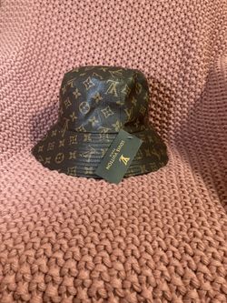 Leather Mono Bucket Hats