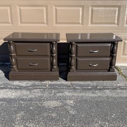Two Wood Night Stand