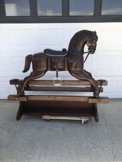 Vintage Sliding Rocking Horse 