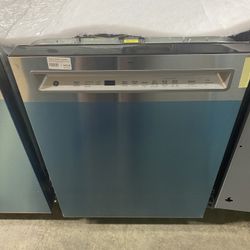GE® ENERGY STAR® Fingerprint Resistant Front Control with Stainless Steel Interior Dishwasher with Sanitize Cycle