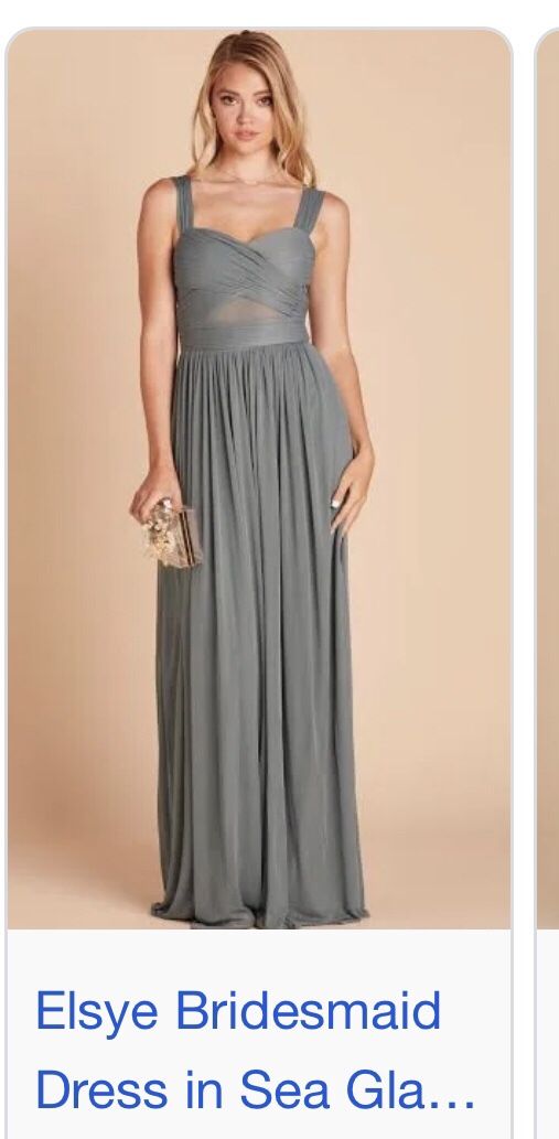 New ELSYE DRESS MESH SEA GLASS