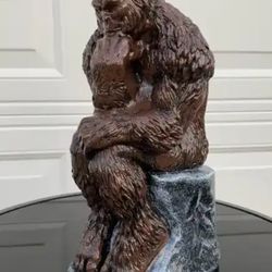 Bigfoot thinker statue