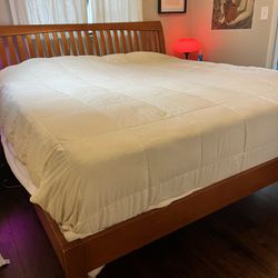 Solid Wood King Bed Frame 