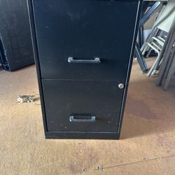 Two Drawer Metal File Cabinet 