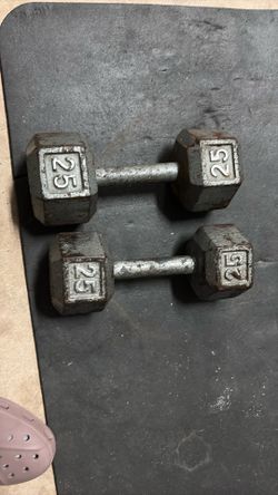 25lb dumbbells (2)