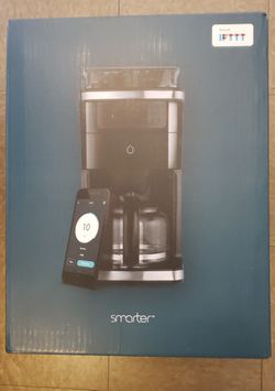 Smarter SMCOF01-US 12 Cup WiFi Coffee Maker Black/Silver