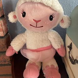 Disney Doc McStuffins Lambie Plush 15" Ballerina Pink Tutu Lamb