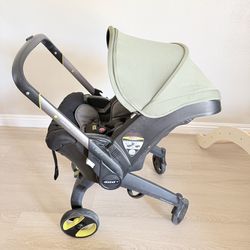 Doona Desert Green Car Seat And Stroller