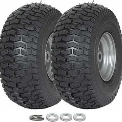 2 new, unboxed riding mower tires