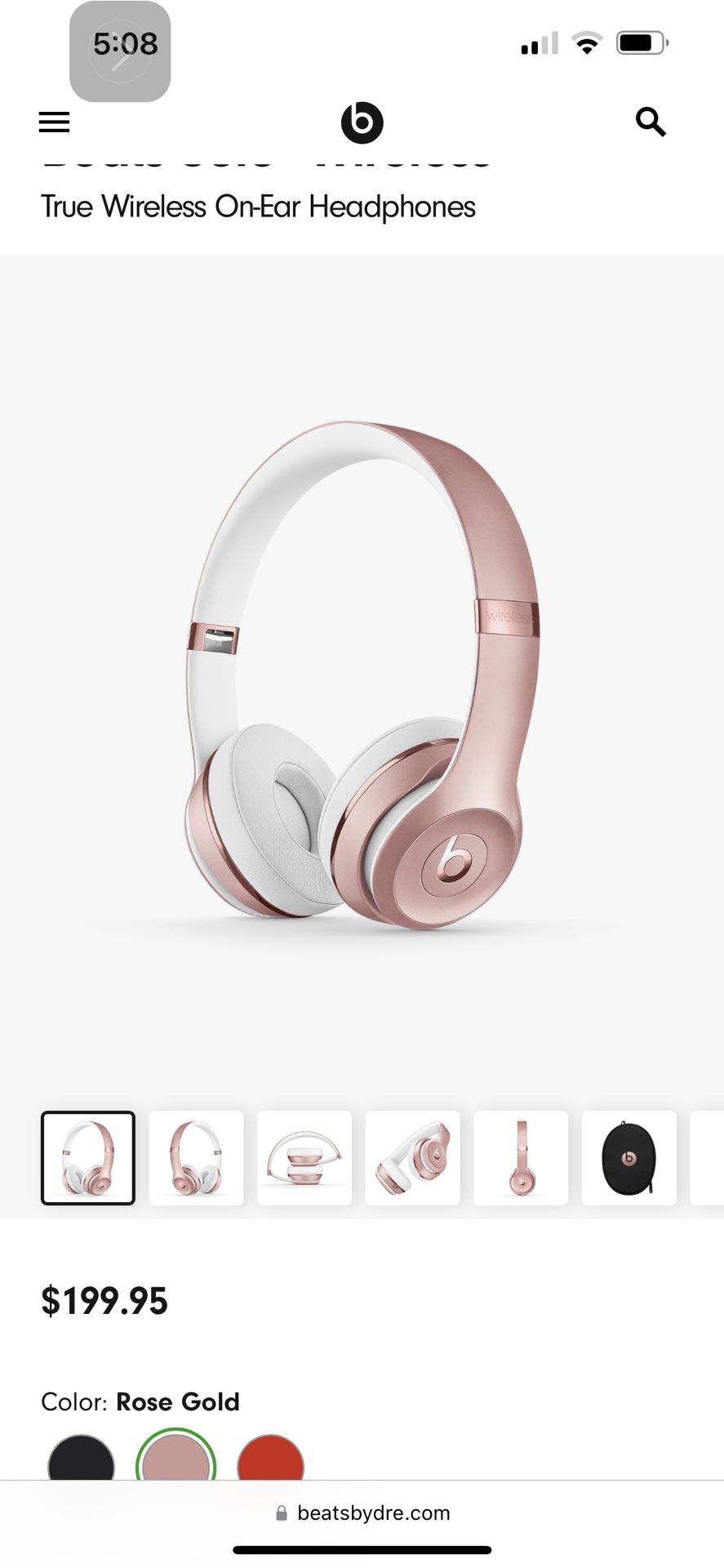 Beats Solo3 Wireless Rose Gold Get It This Week For $120