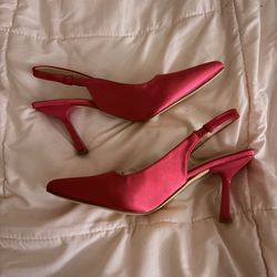 GENSHOU Hot Pink Kitten Heels