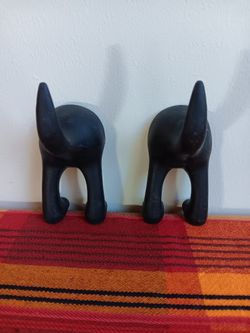 IKEA Black BASTIS Dog Tail Hook ( 2)
