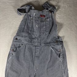 Vintage Dickies Hickory Striped Overalls Men’s 32x32 Railroad Carpenter #3163