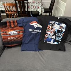 Bronco’s Football Shirts & Backpack 
