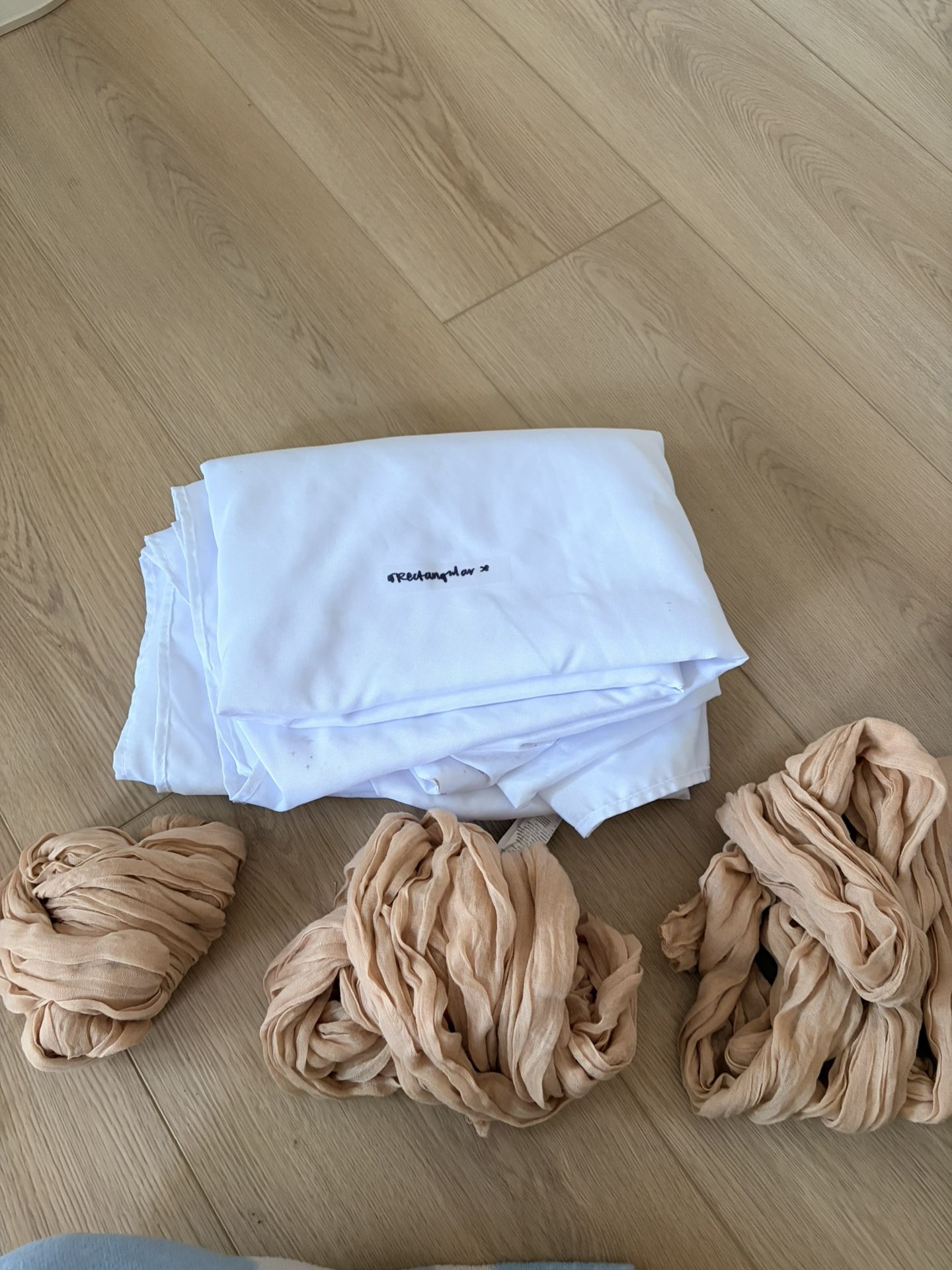 120 Inch Rectangular Tablecloth & Cheesecloth