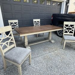 Dining Table W/ 7 Chairs