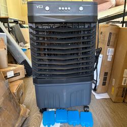 VCJ JD-800 Portable Evaporative Air Cooler 80W Evaporative Air Cooler, 3 Speeds Swamp Cooler