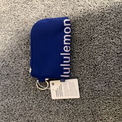 Lululemon Clippable Card Pouch Riverside/Faint Lavender/Silver 