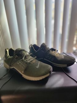 Men’s Nike Free X Metcon 2, olive green. Size 9