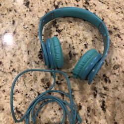 Beats By Dr Dre- Teal Blue, Corded 