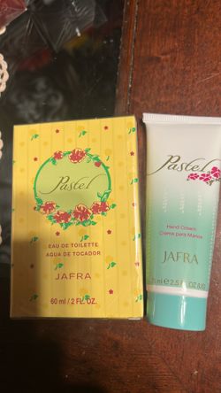Set de perfume pastel y crema para manos Nuevas de Jafra las dos Por  20