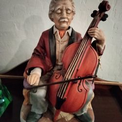Antique Music Box He Plays The Violin Me It Moves And Makes Music Perfect $100