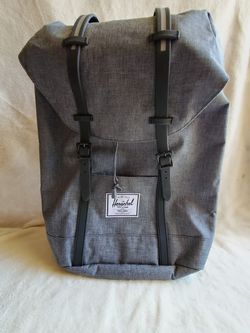 Herschel Supply Co Retreat backpack in gray with rubberised straps