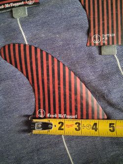 3x  Creed McTaggart pro model Surfboard fins by Captain Fin Co