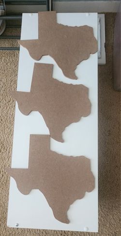 Lot of 3 Texas Wood Product Cutouts RTP! NEW!