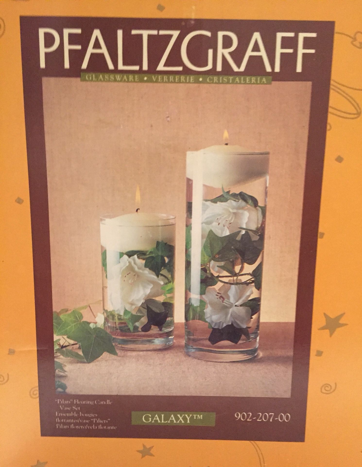 Galaxy Pillar Floating Candle/Vase Set