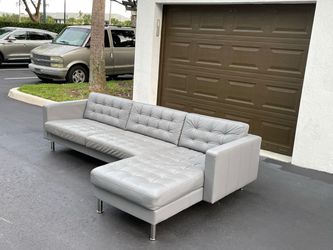 Sectional Couch/Sofa - Leather - Ikea - Delivery Available 🚛