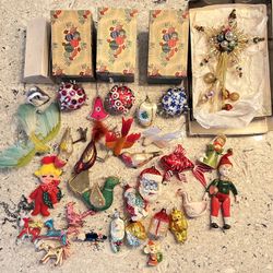 Vintage Christmas Ornaments 