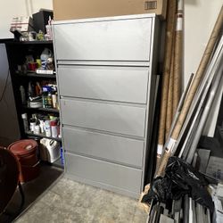 File Cabinet W Plastic Materials