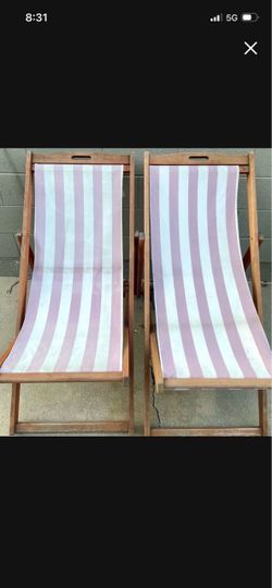 Wooden backyard chairs