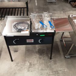GRIDDLE WITH FRYER/STEAMER