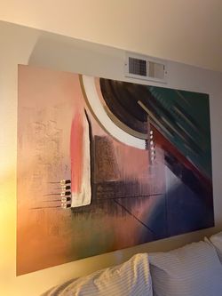 Vintage Big Abstract Painting