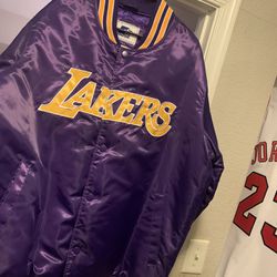 Retro Starter Los Angeles Lakers Bomber Jacket