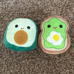 Avocado and Avocado Toast stuffed animal