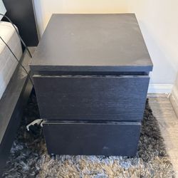 Black Bed Side Table