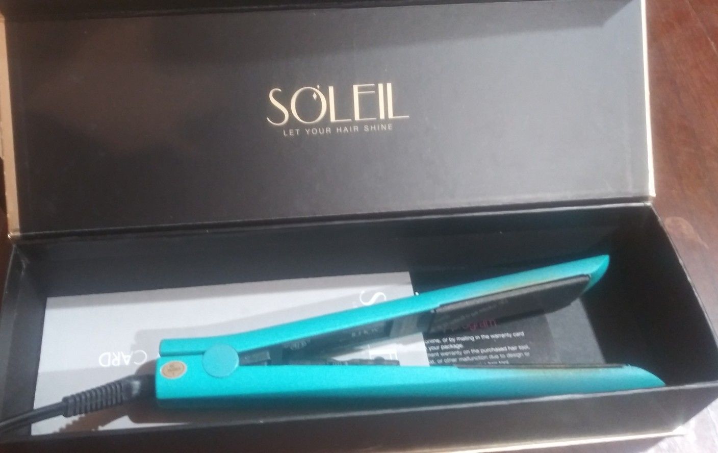 SOLEIL TURQUOISE CERAMIC STRAIGHTENER