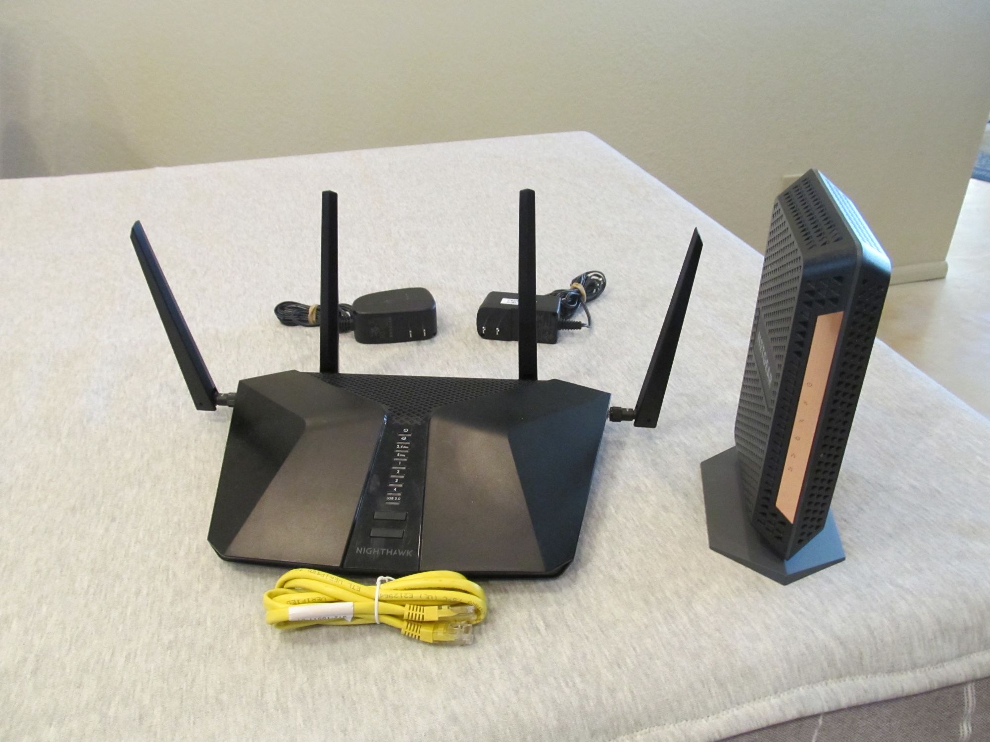 Cox Cable Modem Netgear CM1100 & Netgear WiFi 6 Router RAX45