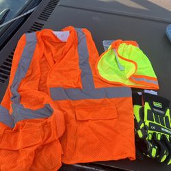 Safety Vest And Gloves