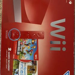 Red Nintendo Wii Bundle - (Mario 25th Anniversary Edition)