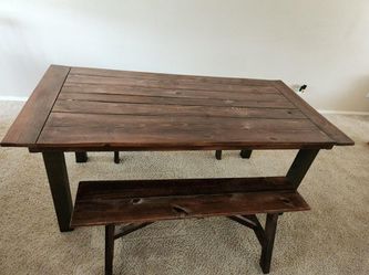 Dining Room Table and Benches  - Obo
